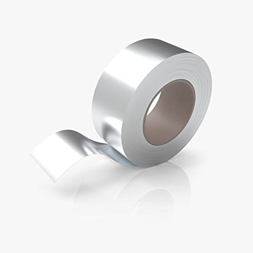 ERBI Selbstklebendes Aluminium Klebeband [50mmx50m] I Hitzebeständiges Alu Klebeband zum Abdichten I Alutape, Aluband, Dichtband, Isolieren Cover