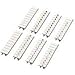 1050017:0141, Connector Accessories Zack Marker Strip Straight White (10 Items)