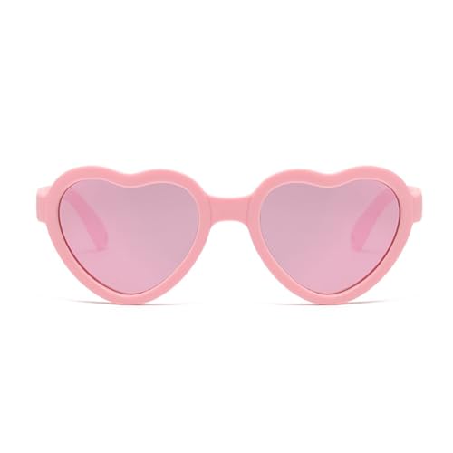 Baby Sunglasses Flexible Polarized Heart Shaped Sunglasses with Strap for Toddler Newborn Infant Ages 0-24 Months 6
