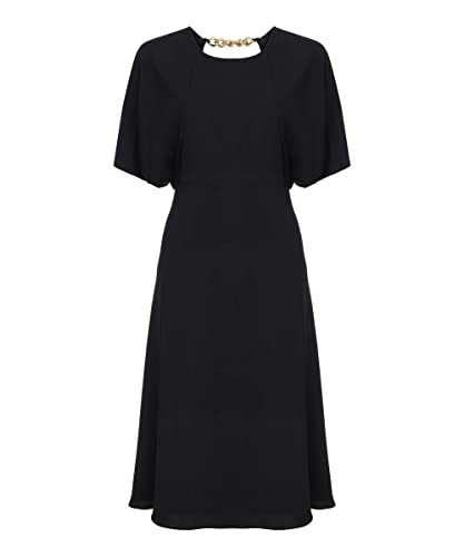 IPEKYOL Robe Accessoires métalliques, Noir, 36 Femme Cover