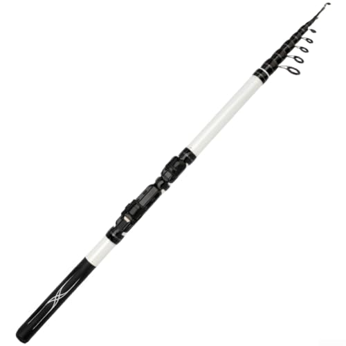 Caña telescópica a base de carbono para pesca en roca costera con guías de porcelana y mango orientado cómodo (2.7)