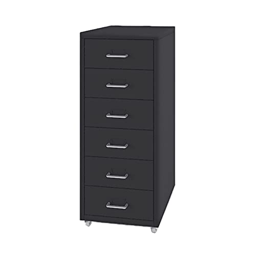 Classeur à 6 tiroirs pour bureau et maison - Rangement vertical Orga - Design en bois durable - Solution de classement moderne pour documents et fournitures