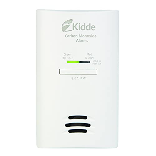 Kidde Carbon Monoxide Detector Alarm | AC Powered with Battery Back-up | Model KN-COB-DP2, White, 1