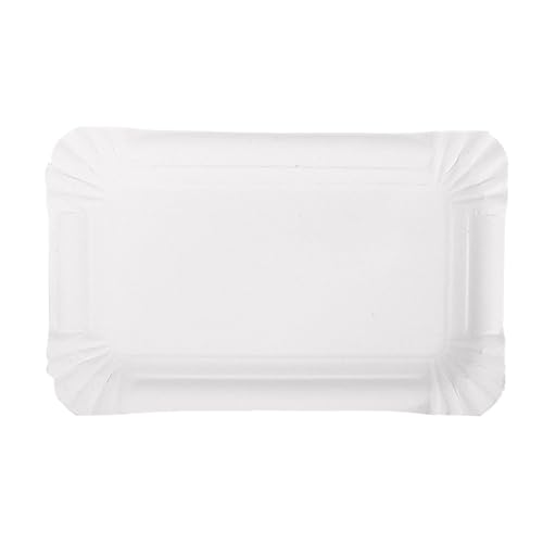 Garcia de Pou 250 Einheit Bakery Fast Food klein Tabletts in Box, 17,5 x 11 cm, Karton, weiß, 30 x 30 x 30 cm
