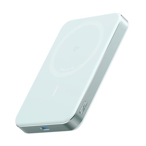 Anker MagGo Power Bank, Batteria Magnetica da 10000mAh, Portatile e Ultra-Sottile, Compatibile con MagSafe Ultra-Rapido, Certificato Qi2 da 15W, Design Ergonomico, Solo per iPhone 16/15/14 67984