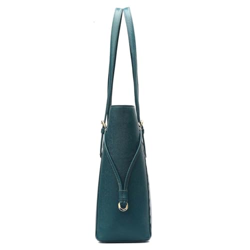 Image of Da Milano Leather Tote Bag for Women | Fits Up To 15 inch Laptop| Versatile Office & Casual Handbag (01063M-OL)
