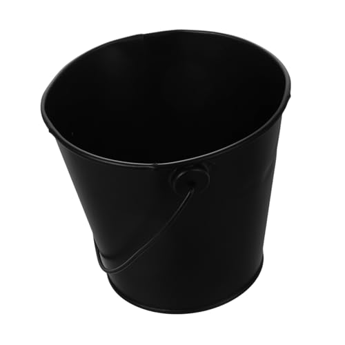 DIYEAH Cubo De Grasa para Parrilla Negro 8x10,5x12 Cm Utensilio para Barbacoa Al Aire Libre Recipiente De Hojalata Resistente Al Calor Accesorio Recogegotas Portátil Fácil Limpieza