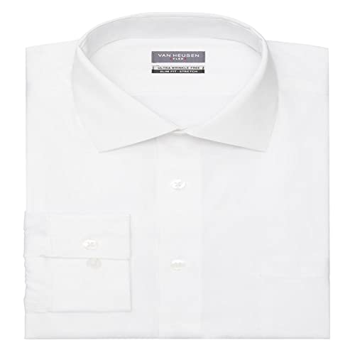 Van Heusen Men's Ultra Wrinkle Free Regular Fit Dress Shirt #TOP15