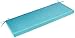Pillow Perfect Outdoor/Indoor Forsyth Pool Bench/Swing Cushion, 45" x 18", Turquoise