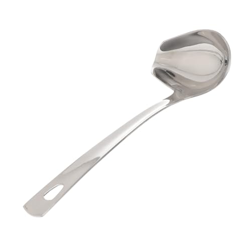 OUNONA Cucchiaio da Salsa in Acciaio Inossidabile Design Unico per Drizzle Preciso Utensile Cucina in Metallo Facile da Pulire Adatto Lavastoviglie per Chef e Ristoranti Western Style