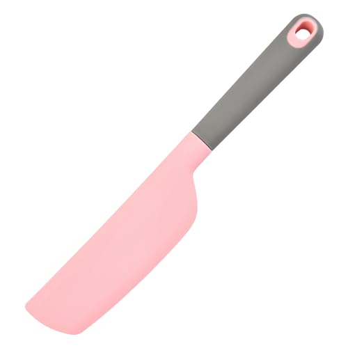 Spatola in Silicone Antiaderente Resistente al Calore - Raschietto di Gomma Grande Flessibile per Miscelare, Dolci, Cucinare e Cuocere in Forno 33cm (Rosa)