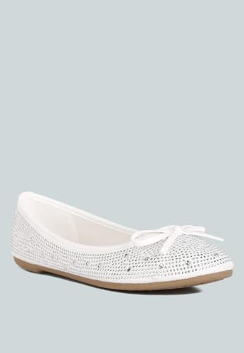 Hosana Rhinestones and Stud Embellished Ballet Flats3