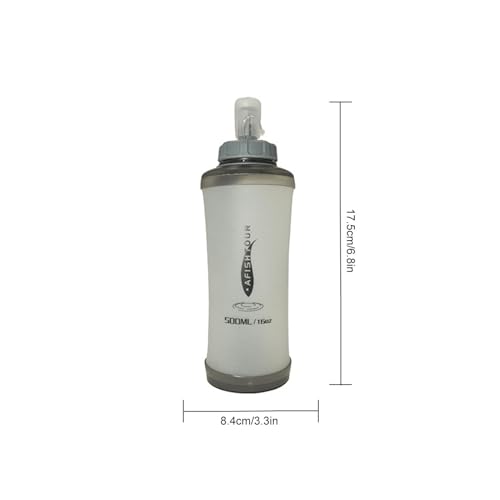 Botella de agua para senderismo y excursiones de diseño comprimido compacto para mochila 6