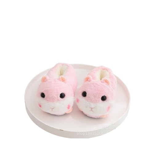 plush animal slippers, anti slip indoor home shoes, insulated, suitable for both men and women - Main Image