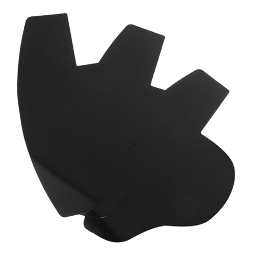 AMUSLESUR Plantillas para Barba 3 Piezas Negras, Herramienta Moldeadora para Forma de Línea Capilar, Aplicadora para Diseño y Densidad de Barba, Uso en Cuidado