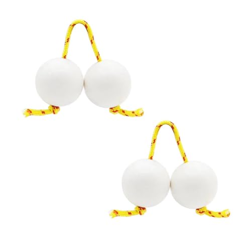 LUNCHS 2Pack Aslatuas Rhythmic Ball,Kashaka Instrument Classical African Shaker Rattle Hand Percussion Asalato For Adults Concert (Color : White)