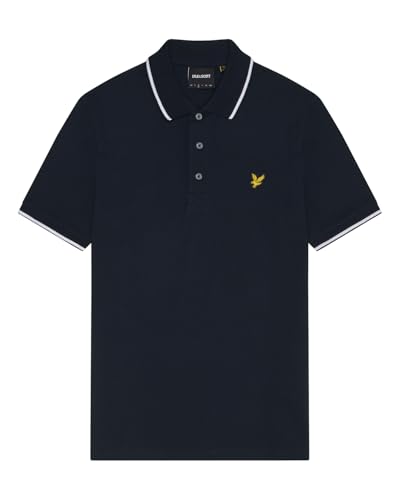 Lyle & Scott SS Polo Shirts Tipped Polo Shirt W403 Dark Navy/White, L