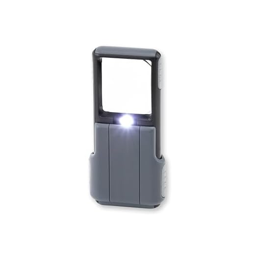 Carson MiniBrite LED Lighted Slide-Out Aspheric Magnifier with Protective Sleeve (PO-55)