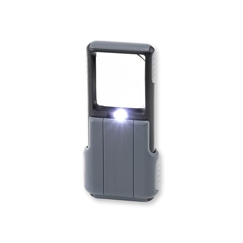 Carson MiniBrite loupe à éclairage LED asphérique avec housse coulissante protectrice (PO-55)