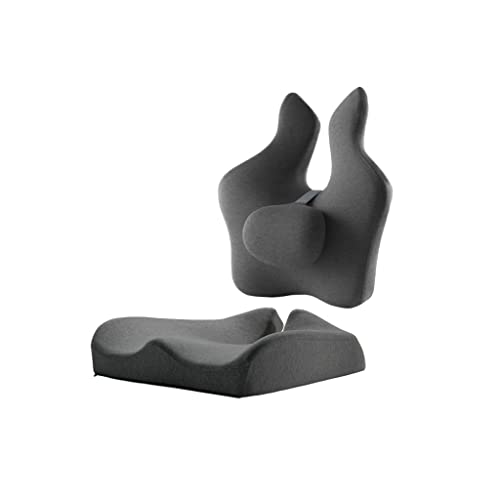 Coussin de chaise en mousse à mémoire de forme XMING ergonomique noir pour le bureau