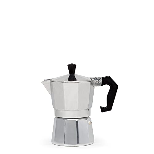 Primula Classic Stovetop Espresso and Coffee Maker, Moka Pot for Italian and Cuban Café Brewing, Greca Coffee Maker, Cafeteras, 3 Espresso Cups, Silver by Primula - Used condition - US$14.87