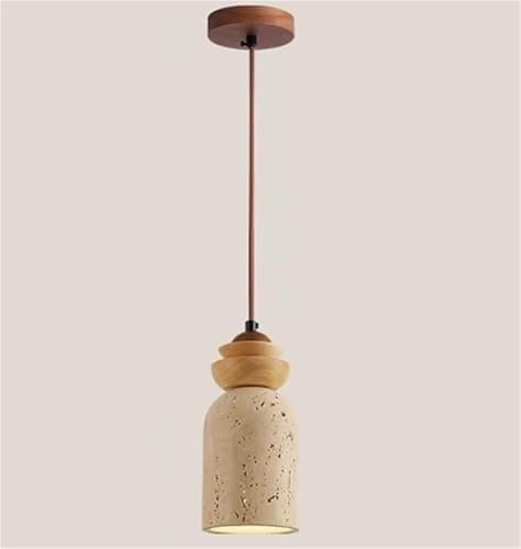 Plafonnier suspendu en travertin jaune pour illuminer votre intérieur