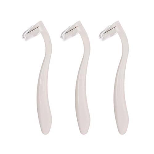 VALICLUD Maquinilla de Afeitar Desechable para Mujer, 3 Unidades de Color Claro, Recortadora de Vello Corporal para Axilas y Zona Íntima, Portátil y Segura para Depilación Femenina