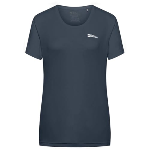 T-shirt Jack Wolfskin Tech T W vêtement sport femmes Midnight Sky taille XL