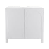 Espace optimisé sous le lavabo : Ce meuble sous lavabo garantit une intégration parfaite qui permet de dissimuler les éléments de plomberie pour un rendu net et esthétique.