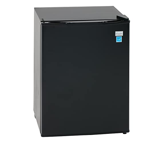 Avanti Mini Fridge Compact Refrigerator for Home Office or Dorm, Features Single Reversible Door Removable Shelves Automatic Defrost and Adjustable Temperature Control, 2.4-Cu.Ft, Black on Fridge.com