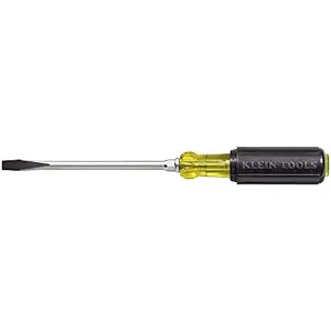 Klein Tools 602-8 3/8-Inch Keystone-Tip Screwdriver with 8-Inch Heavy-Duty Round-Shank