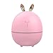 Mini nawilżacz, dyfuzor zapachów, królik nawilżacz cichy USB lampka nocna nawilżacz powietrza dyfuzor aromatu mgły nebulizator nawilżacz dla niemowląt do domowego biura