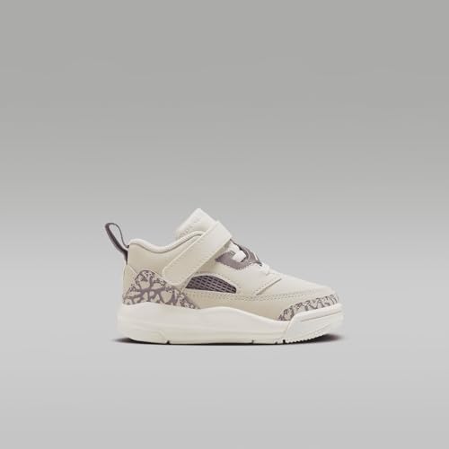 Jordan Spizike Low Baby/Toddler Shoes (FQ3952-200, Legend Light Brown/Violet Dust/Sai) Size 43