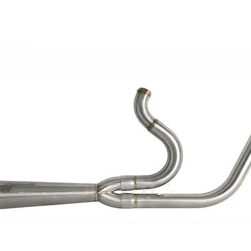 XUXRHMEAN Auspuffanlage Für Harley-Davidson Dyna Fat Bob Low Rider Street Bob Super Glide Und Wide Glide Motorradauspuffrohr Motorrad Mittleres Rohr Auspuff(B)