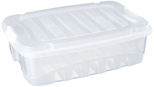 Caixa 13 L Com Trava Plasútil Incolor