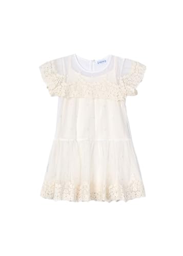 Vestido para niña marca Mayoral modelo 3909 color hueso