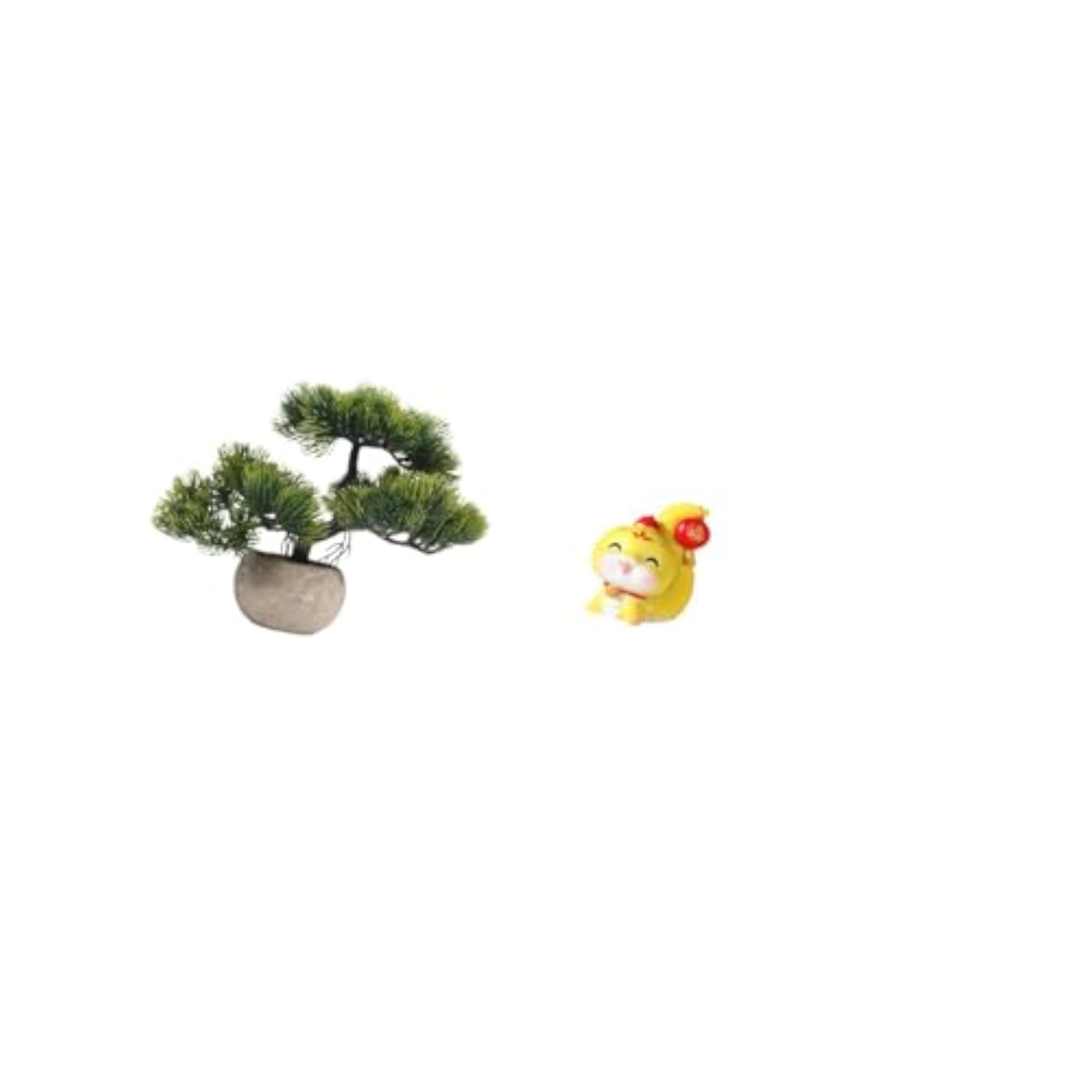 Artificial Bonsai Tree Cartoon Statue Decorative Figurine