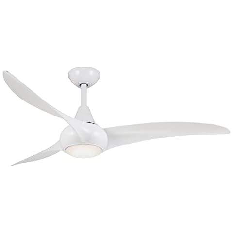 Minka-Aire F844-WH, Light Wave, 52" Ceiling Fan, White Cover