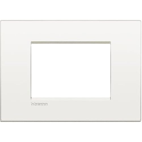 BTicino LNC4803BN Livinglight Air Placca 3 Moduli, Bianco