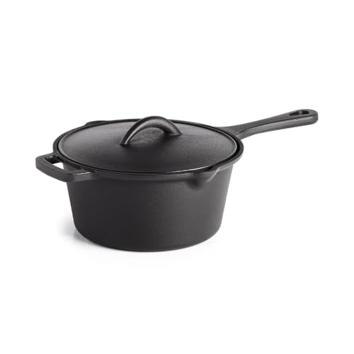 Cast Iron Sauce Pan with Lid