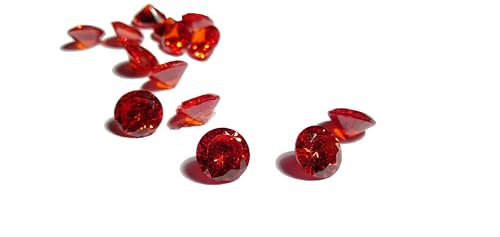 Oxyde de zirconium rouge rond AAA de 1 à 15 mm, créez vos propres bijoux et ateliers créatifs