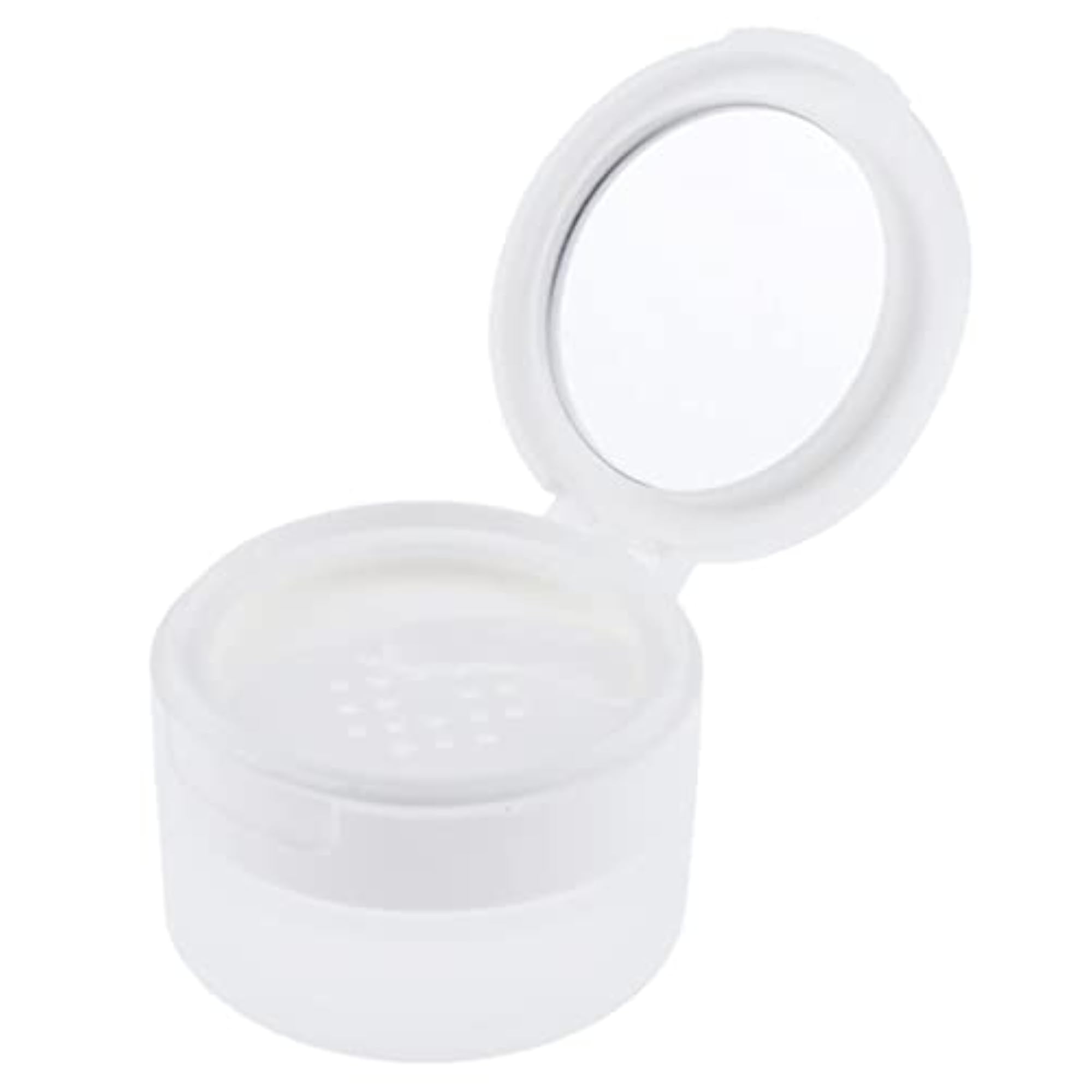 Travel Empty Makeup Loose Powder Container Pot Case with Mirror Sifter Lid 80g