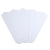 Wellington 7741400 52-Inch White Outdoor Replacement Fan Blades, Five-Pack