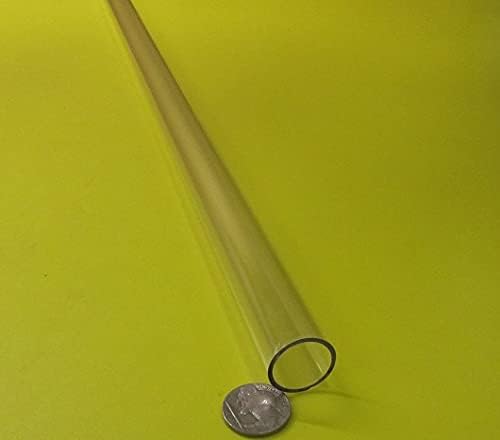 Polycarbonate Round Tube 7/8'' (.875'') OD x 3/4'' (.750'') ID x 1/16'' Wall x 24'' (More Length Options) (KM-2170-21-12)