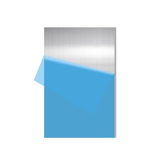 1PCS 6061 Aluminum Sheet Metal 1/4" x 8" x 16", Aluminum Plates Covered with Protective Film, Heat Treatable Aluminum Flat Bar for DIY Craft, Industry