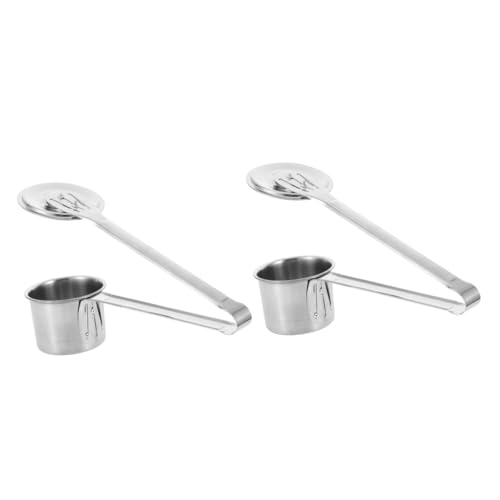 Happyyami 2 Piezas recolector de frutas silvestres amoladora duraznos vareadora de aceituna vareadora aceituna dispositivos de selección de fechas cestas para recoger frutas Acero inoxidable