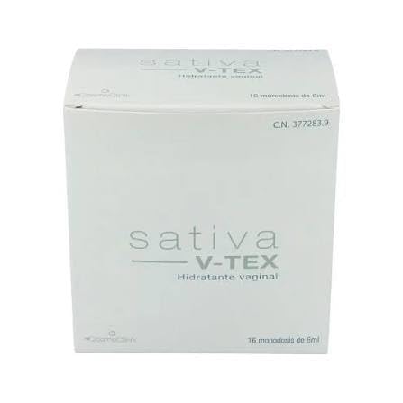 Sativa Cosmeclinik Sativa V-Tex Gel Hidratante Vaginal 16 Pipetas Monodosis – Pack de 2 (32 Pipetas Totales)