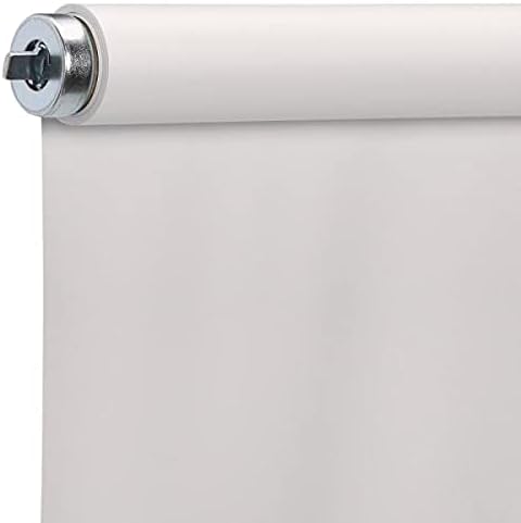 Hampton Bay Cut-to-Size White Cordless Room Darkening Fade Resistant Roller Shades 37.25 in. W x 78 in. L