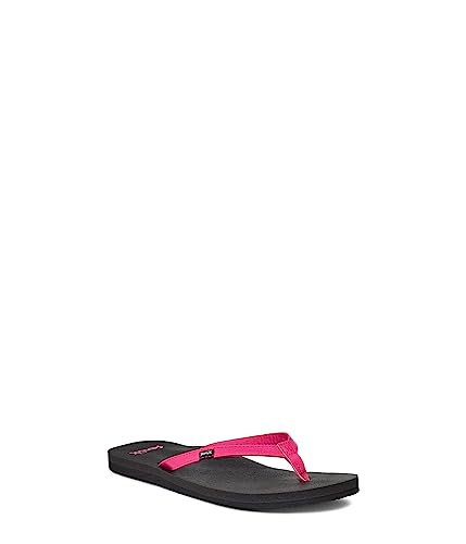 Image of Sanuk Women's Yoga Joy Flip-Flop, Hot Pink, 6