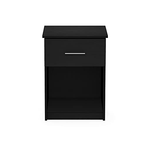Image of Furinno Tidur Nightstand, Americano, 1-Pack Handle